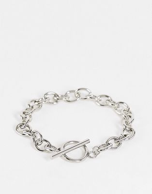 SVNX chunky silver bracelet