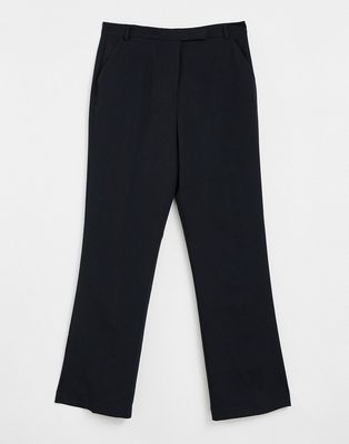 ASOS DESIGN tailored straight leg pants in black