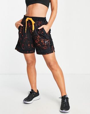 Nike Basketball Dri-FIT Fly marble print shorts in black
