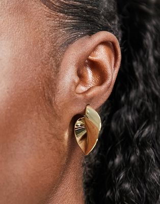 & Other Stories statement hoop earrings in gold