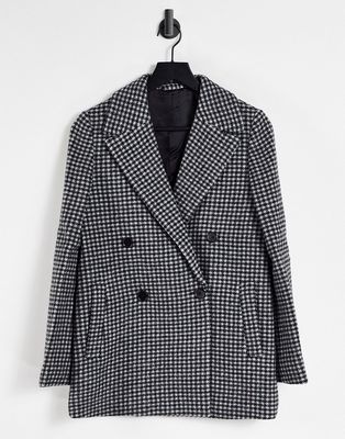 & Other Stories coordinating recycled wool jacket in check print-Multi