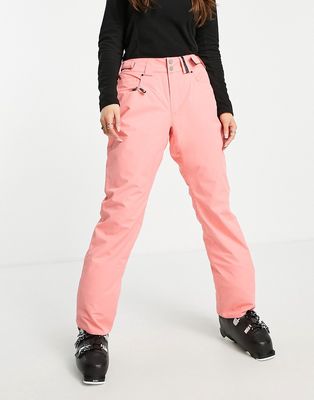 Surfanic Glow straight fit ski pants in pink