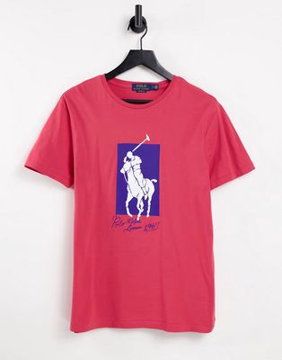 Polo Ralph Lauren large pony print T-shirt in red