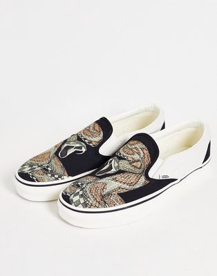 Vans Classic Slip-On sneakers snake print in black