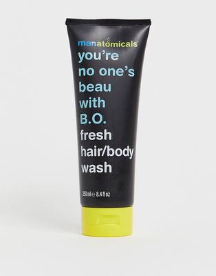 Manatomicals you're no ones beau with bo fresh hair/body wash-Clear