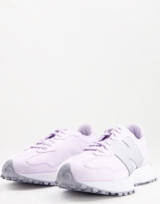 New Balance 327 sneakers in lilac and silver-Purple