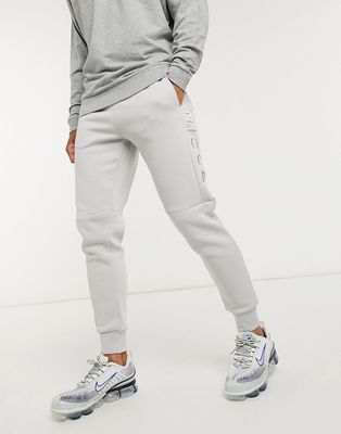 Nicce embroidered logo mercury sweatpants in stone gray-Grey