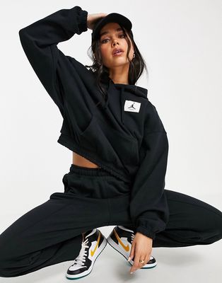 Nike Jordan Essentials fleece hoodie in black