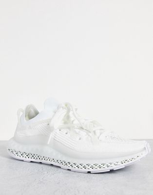 adidas Originals 4D Fusio sneakers in triple white