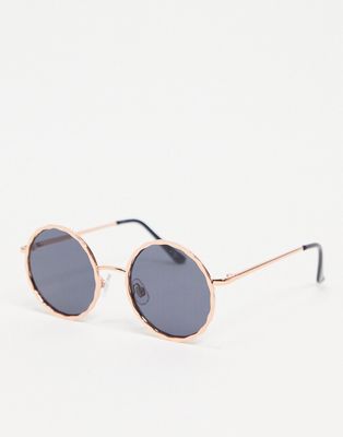 Madein. round lens sunglasses-Gold