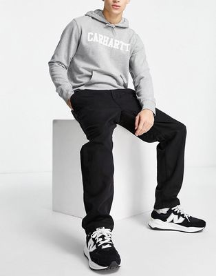 Carhartt WIP Flint tapered pants in black