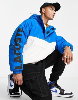 Lacoste Live jacket in white & blue