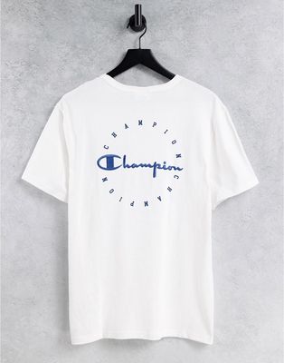Champion large backprint logo t-shirt in white