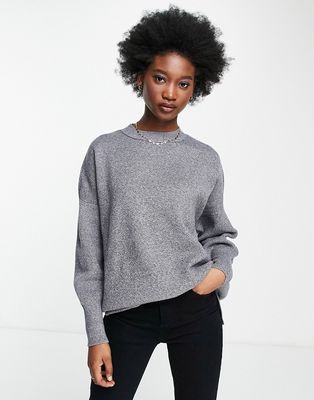 Abercrombie & Fitch v neck cricket sweater in gray