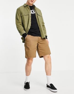 Vans Authentic stretch shorts in brown