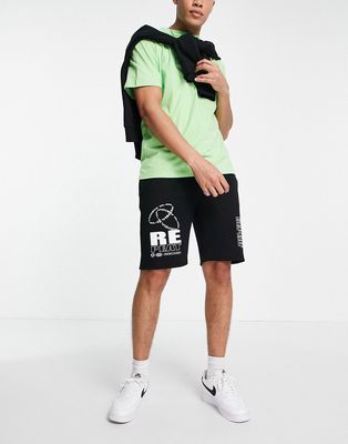 Topman repeat print shorts in black - part of a set