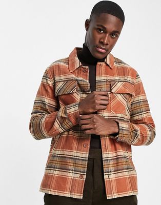 Gianni Feraud checked double pocket overshirt-Brown