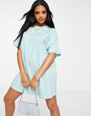 Night Addict blue t-shirt dress-Blues
