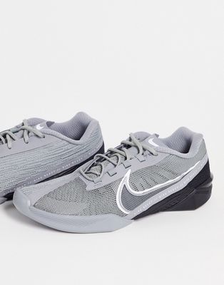 Nike Training React Metcon Turbo sneakers in particle gray/white