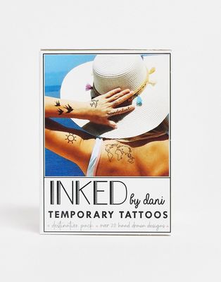 INKED by Dani Destination Temporary Tattoo Pack-Black