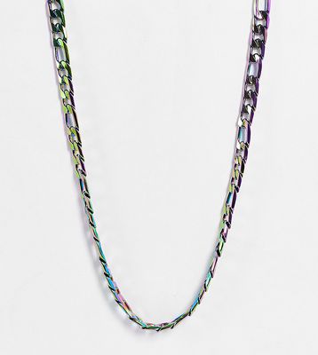 Faded Future figaro neck chain in iridescent-Multi