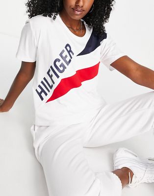 Tommy Hilfiger Sport t-shirt with logo print in white