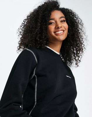 Carhartt WIP relaxed sweatshirt with contrast stitching-Black