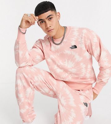 The North Face Oversized Essential sweatpants in pink tie dye Exclusive at ASOS