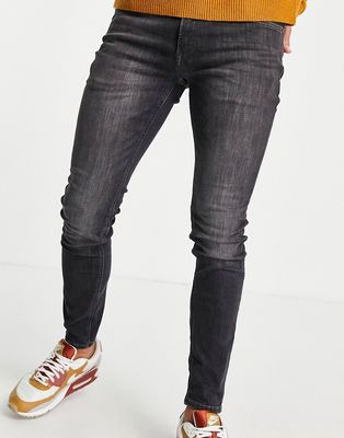 Jack & Jones Intelligence Liam skinny fit jeans in washed gray-Grey