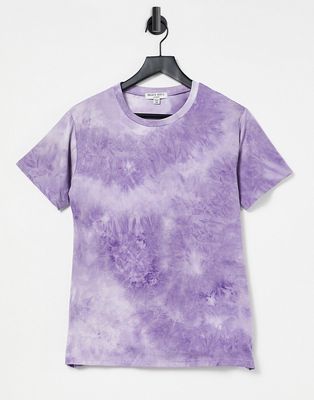 Brave Soul tie dye relaxed fit T-shirt-Purple