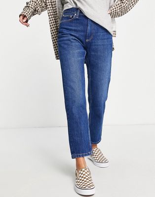 Carhartt WIP slim fit jeans in dark stonewash denim-Blue