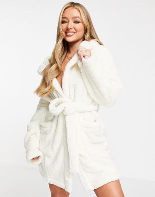 UGG Aarti dressing gown in cream-White