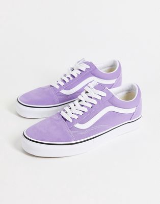 Vans Old Skool Sneakers In Lilac-White
