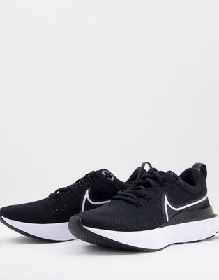 Nike Running React Infinity flyknit sneakers in black