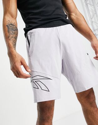 Reebok United by Fitness epic shorts in sterling gray