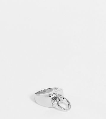 Faded Future chain link ring in silver
