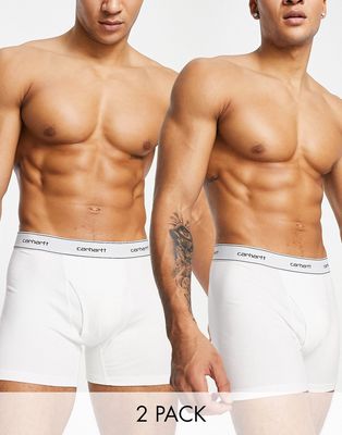 Carhartt WIP cotton trunk 2 pack boxers in white