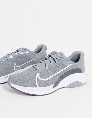 Nike Training ZoomX SuperRep Surge sneakers in particle gray