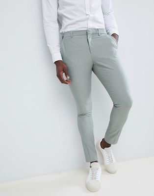 Selected Homme Skinny Fit Suit Pants In Green