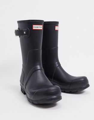 Hunter Original short wellington boots in black