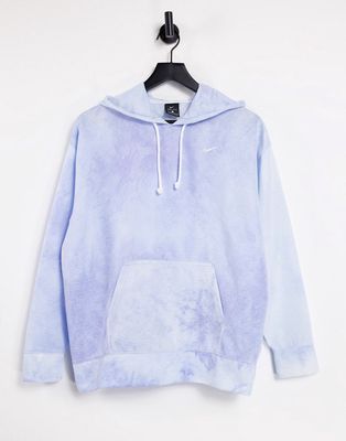 Nike Training Icon Clash tie dye hoodie in blue-Blues