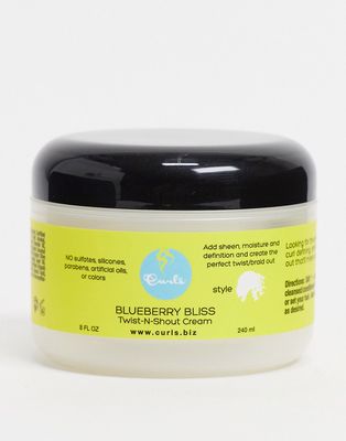 Curls The Blueberry Collection Twist n Shout Cream 8oz-No color