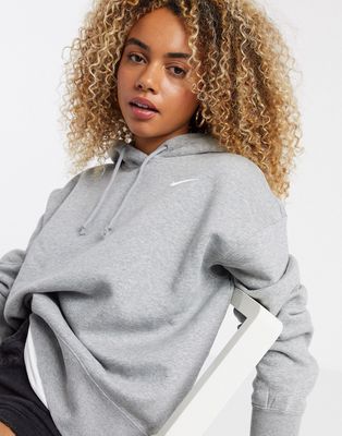 Nike Trend Fleece oversized hoodie in gray heather-Grey