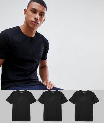 BOSS Bodywear crew neck t-shirt 3 pack-Black
