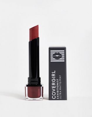 CoverGirl Exhibitionist 24HR Ultra-Matte Lipstick in Risky Business-Brown