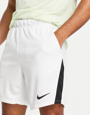 Nike Training Dri-FIT shorts in white