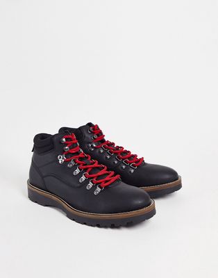 River Island hiker boots in black