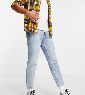 New Look slim rigid jeans in vintage wash-Blue