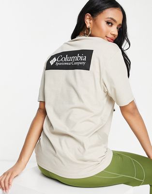 Columbia North Cascades back print T-shirt in beige-Brown