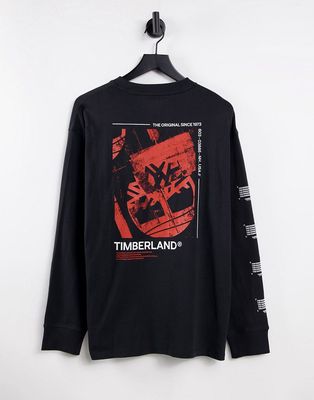 Timberland Graphic long sleeve t-shirt in black